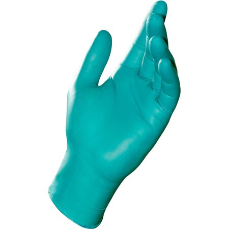 Mapa Disposable Gloves, Nitrile, 7, 100 PK, Green 34977007